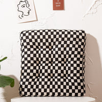 HKM-196307 Cozy Autumn and Winter Corduroy High Elastic Pearl Cotton Cushion - Various Grid Colors Available
