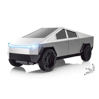 HKM-196371 1:24 Scale Remote-Controlled Alloy Cybertruck Pickup with Sound and Light Features for Kids
