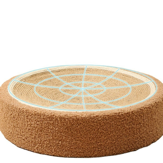 HKM-196563 Flower and Brown Cat Scratch Board with Integrated Sisal
