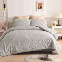 HKM-196563 Solid Color Multi-Color Three-Piece Cut Flower Home Textile Bedding Set
