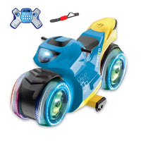HKM-196819 Remote Control Stunt Motorcycle with Lights and Music, Gesture Sensing, 1/16 Scale, Indoor/Outdoor Fun