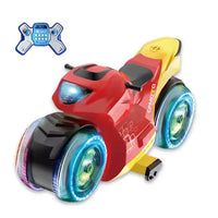 HKM-196819 Remote Control Stunt Motorcycle with Lights and Music, Gesture Sensing, 1/16 Scale, Indoor/Outdoor Fun