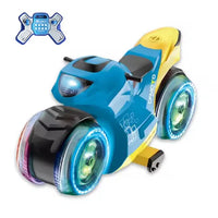 HKM-196819 Remote Control Stunt Motorcycle with Lights and Music, Gesture Sensing, 1/16 Scale, Indoor/Outdoor Fun