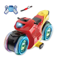 HKM-196819 Remote Control Stunt Motorcycle with Lights and Music, Gesture Sensing, 1/16 Scale, Indoor/Outdoor Fun