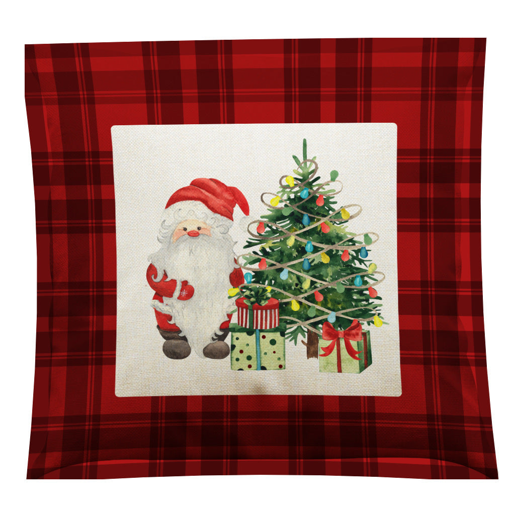 HKM-196947 Christmas Cotton and Linen Throw Pillow Covers in Various Colors - 45 x 45 cm