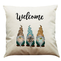 HKM-196947 Christmas Cotton and Linen Throw Pillow Covers in Various Colors - 45 x 45 cm