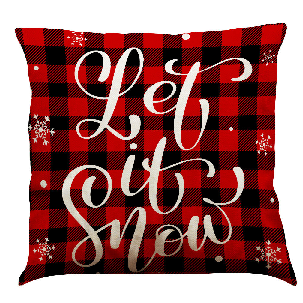 HKM-196947 Christmas Cotton and Linen Throw Pillow Covers in Various Colors - 45 x 45 cm