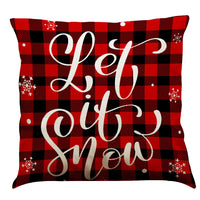 HKM-196947 Christmas Cotton and Linen Throw Pillow Covers in Various Colors - 45 x 45 cm