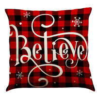 HKM-196947 Christmas Cotton and Linen Throw Pillow Covers in Various Colors - 45 x 45 cm