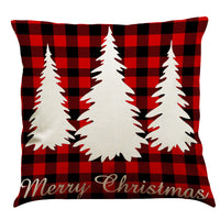 HKM-196947 Christmas Cotton and Linen Throw Pillow Covers in Various Colors - 45 x 45 cm