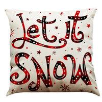 HKM-196947 Christmas Cotton and Linen Throw Pillow Covers in Various Colors - 45 x 45 cm