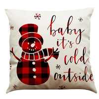 HKM-196947 Christmas Cotton and Linen Throw Pillow Covers in Various Colors - 45 x 45 cm
