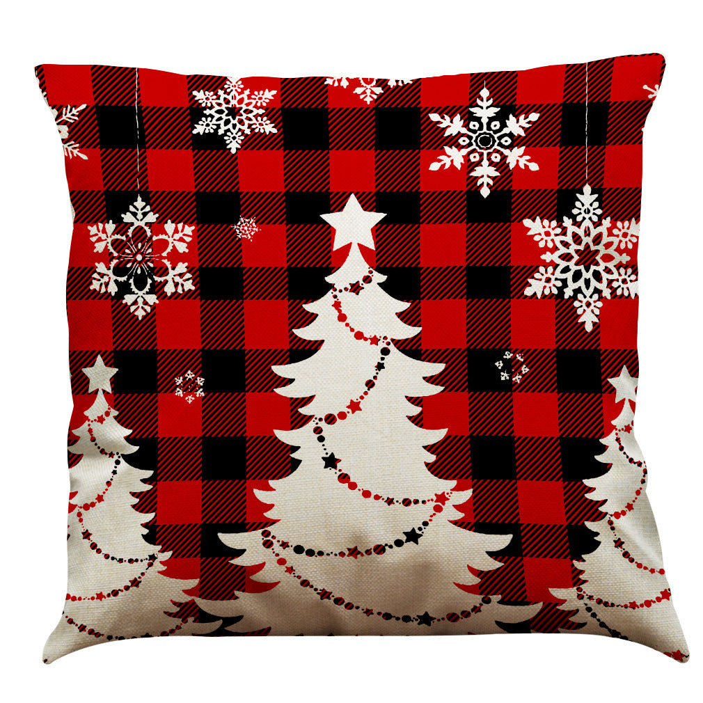 HKM-196947 Christmas Cotton and Linen Throw Pillow Covers in Various Colors - 45 x 45 cm