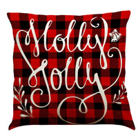 HKM-196947 Christmas Cotton and Linen Throw Pillow Covers in Various Colors - 45 x 45 cm