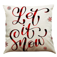 HKM-196947 Christmas Cotton and Linen Throw Pillow Covers in Various Colors - 45 x 45 cm