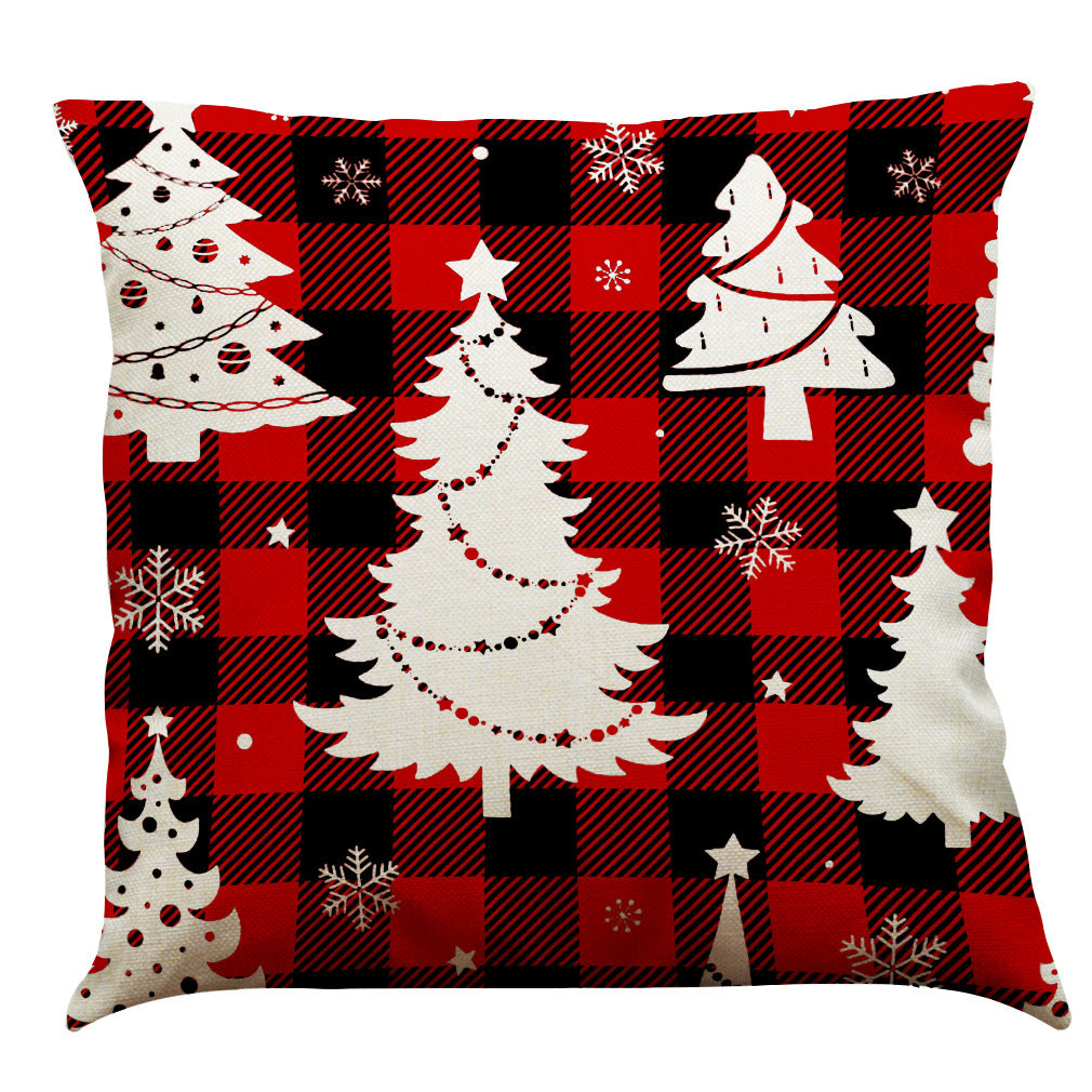 HKM-196947 Christmas Cotton and Linen Throw Pillow Covers in Various Colors - 45 x 45 cm