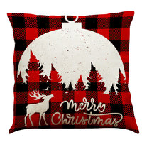 HKM-196947 Christmas Cotton and Linen Throw Pillow Covers in Various Colors - 45 x 45 cm