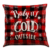 HKM-196947 Christmas Cotton and Linen Throw Pillow Covers in Various Colors - 45 x 45 cm