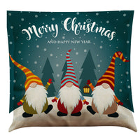 HKM-196947 Christmas Cotton and Linen Throw Pillow Covers in Various Colors - 45 x 45 cm