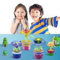 HKM-197139 DIY Floral Building Block Toy for Kids - Educational Plastic Assembly Puzzle for Ages 6+