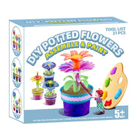 HKM-197139 DIY Floral Building Block Toy for Kids - Educational Plastic Assembly Puzzle for Ages 6+