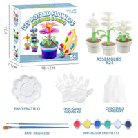 HKM-197139 DIY Floral Building Block Toy for Kids - Educational Plastic Assembly Puzzle for Ages 6+