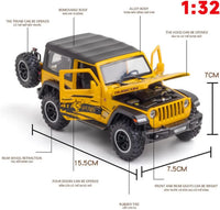 HKM-197203 Diecast Alloy Model Car - 1:32 Scale Metal Vehicle for Kids, Ages 2-13