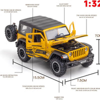 HKM-197203 Diecast Alloy Model Car - 1:32 Scale Metal Vehicle for Kids, Ages 2-13
