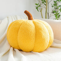HKM-197395 Plush Pumpkin Stuffed Pillow - Soft Velvet Cushion for Kids 2 Years & Up - Various Heights Available