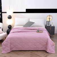 HKM-197395 Washed Cotton Summer Quilt with Free Gift Box Options in Modern Simplicity Design
