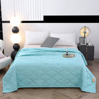 HKM-197395 Washed Cotton Summer Quilt with Free Gift Box Options in Modern Simplicity Design