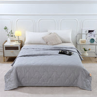 HKM-197395 Washed Cotton Summer Quilt with Free Gift Box Options in Modern Simplicity Design