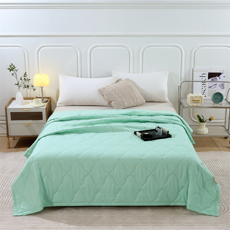 HKM-197395 Washed Cotton Summer Quilt with Free Gift Box Options in Modern Simplicity Design