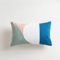 HKM-197523 Solid Color Daisy Embroidered Sofa Cushion Cover - 45x45cm & 30x50cm Sizes
