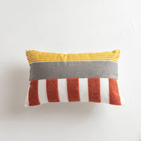 HKM-197523 Solid Color Daisy Embroidered Sofa Cushion Cover - 45x45cm & 30x50cm Sizes