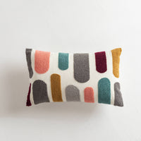 HKM-197523 Solid Color Daisy Embroidered Sofa Cushion Cover - 45x45cm & 30x50cm Sizes