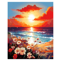 HKM-197651 Whimsical DIY Diamond Painting Kit - Cartoon Animal Decor for Living Room, Various Sizes Available