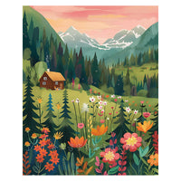 HKM-197651 Whimsical DIY Diamond Painting Kit - Cartoon Animal Decor for Living Room, Various Sizes Available