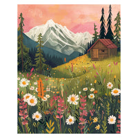 HKM-197651 Whimsical DIY Diamond Painting Kit - Cartoon Animal Decor for Living Room, Various Sizes Available