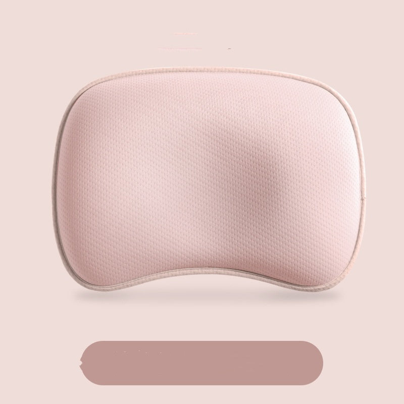 HKM-197843 Baby Head Shaping Pillow with Corn Fiber for Newborns - Groove Design, Soft and Breathable
