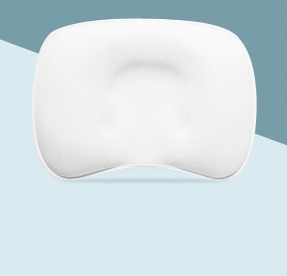 HKM-197843 Baby Head Shaping Pillow with Corn Fiber for Newborns - Groove Design, Soft and Breathable