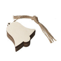 HKM-197843 Wooden Christmas Pendant Ornaments - Handmade Boxwood Figures for Festive Decor
