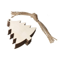 HKM-197843 Wooden Christmas Pendant Ornaments - Handmade Boxwood Figures for Festive Decor