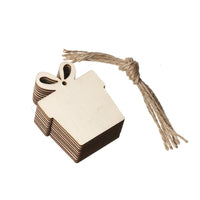 HKM-197843 Wooden Christmas Pendant Ornaments - Handmade Boxwood Figures for Festive Decor