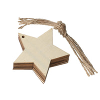 HKM-197843 Wooden Christmas Pendant Ornaments - Handmade Boxwood Figures for Festive Decor
