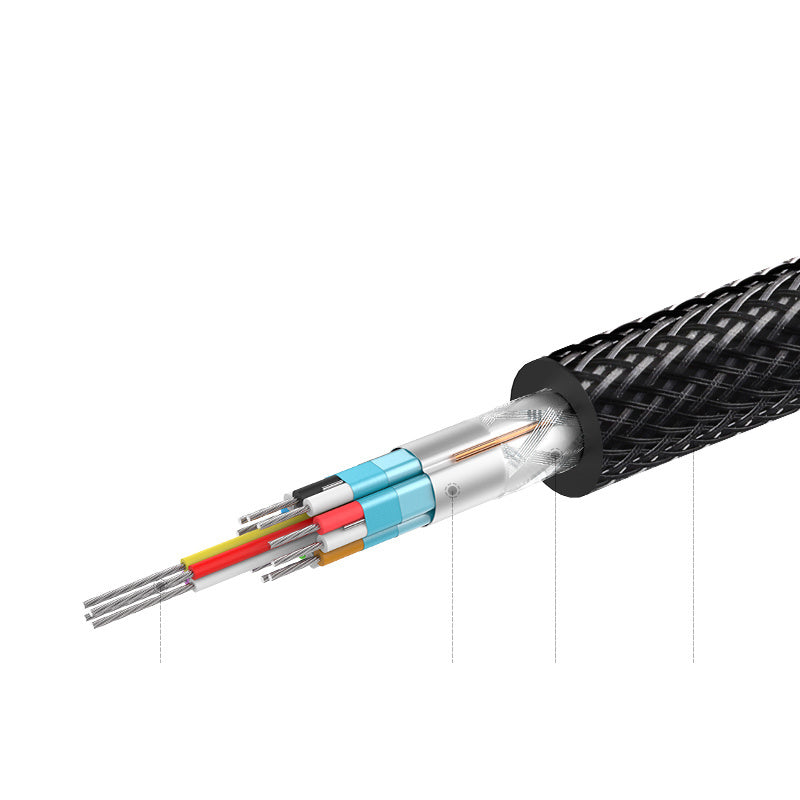 HKM-197907 Alloy HDMI A Type Cable with Gold-Plated Connectors - 1m, 1.5m, 2m, 3m Lengths Available