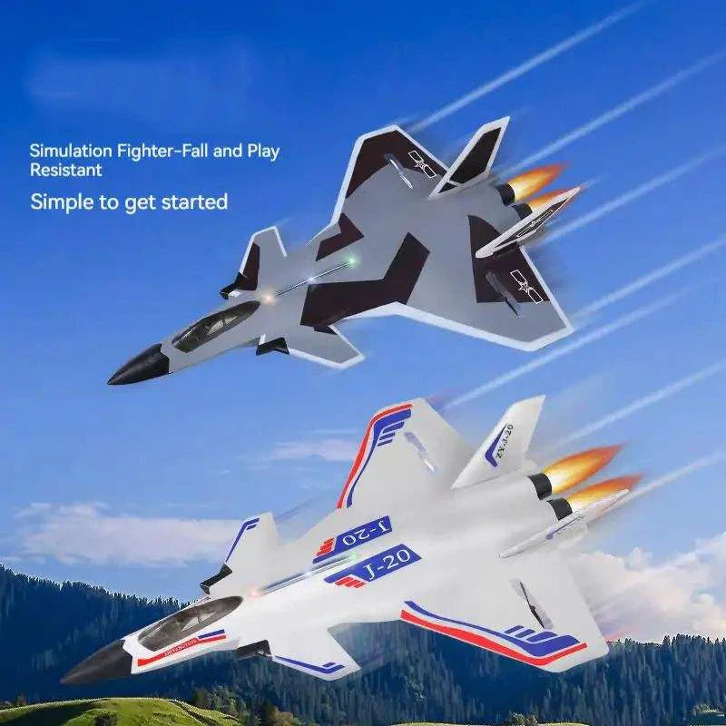 HKM-197971 Remote Control EPP Foam Fighter Aircraft Glider Toy for Outdoor Flying, Ready-to-Fly, 14+ Years