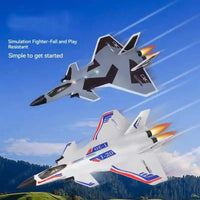 HKM-197971 Remote Control EPP Foam Fighter Aircraft Glider Toy for Outdoor Flying, Ready-to-Fly, 14+ Years