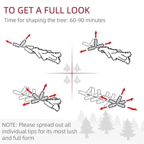 KTX-198163 Festive Christmas Trees for Holiday Decorations - Model D0100HABJMYD0102HQMKN7