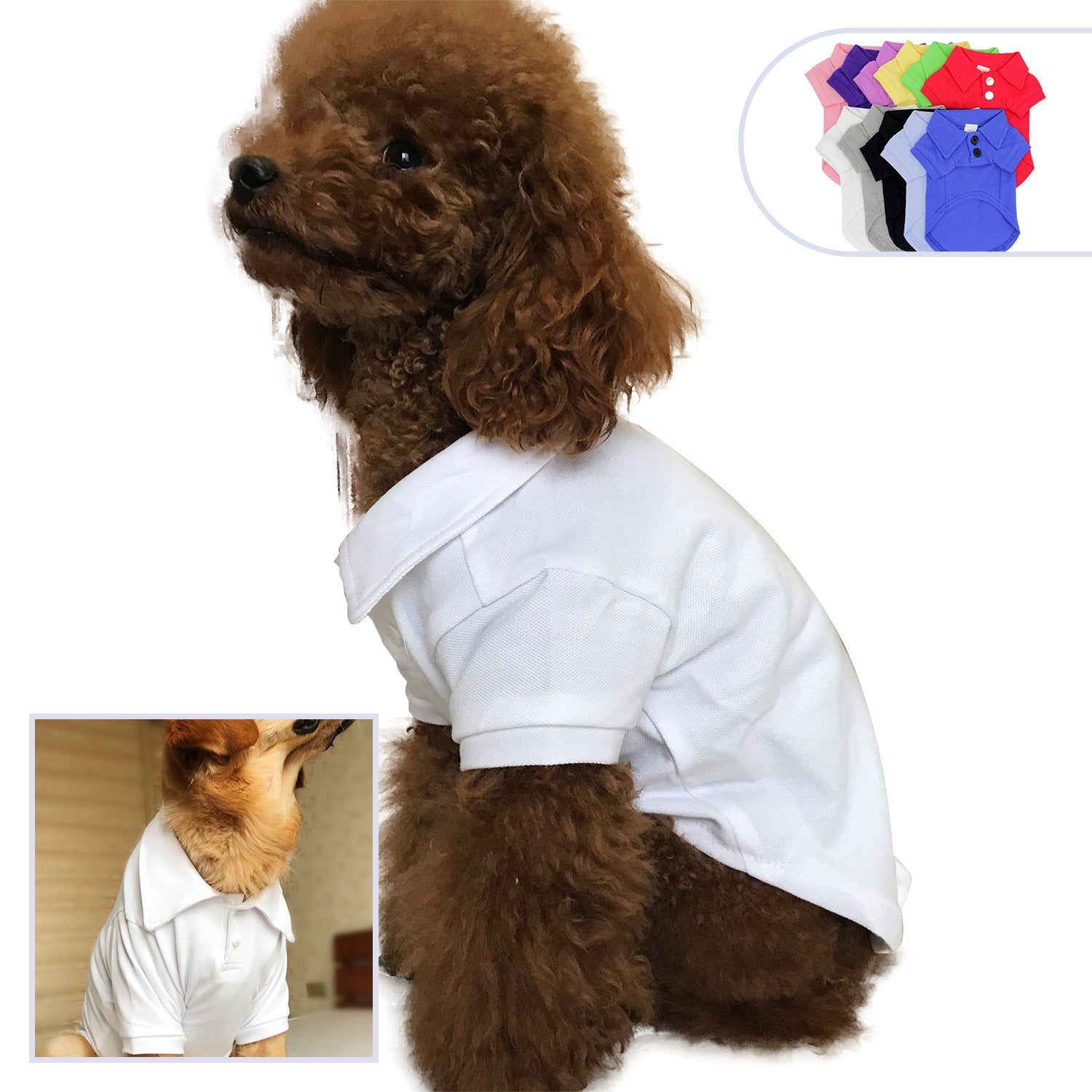 HKM-198227 Cotton Pet Polo Shirt – Comfortable and Stylish for Everyday Wear